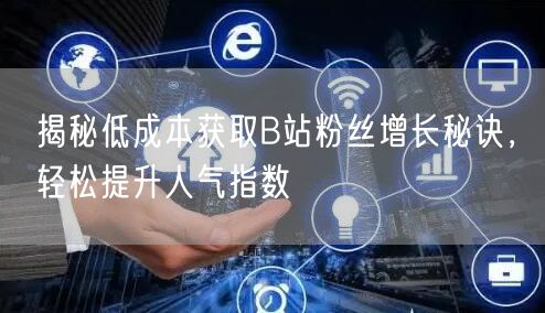 揭秘低成本获取B站粉丝增长秘诀，轻松提升人气指数