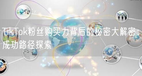 TikTok粉丝购买力背后的秘密大解密：成功路径探索