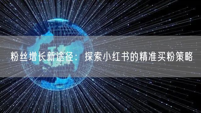 粉丝增长新途径：探索小红书的精准买粉策略