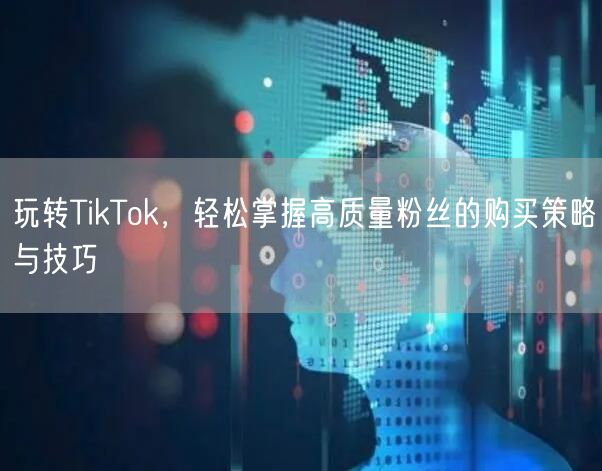 玩转TikTok，轻松掌握高质量粉丝的购买策略与技巧
