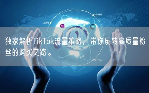 独家解析TikTok流量策略，带你玩转高质量粉丝的购买之路。
