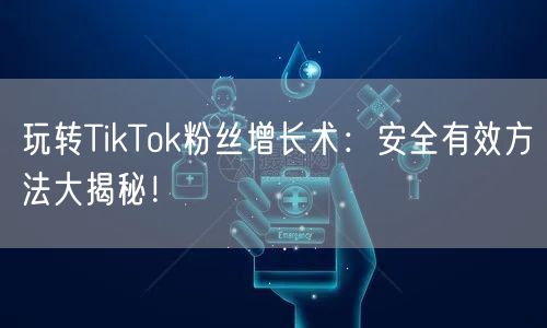 玩转TikTok粉丝增长术：安全有效方法大揭秘！