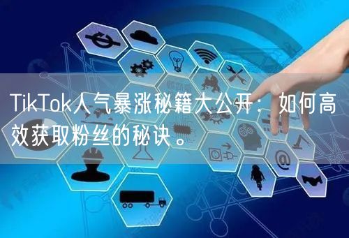 TikTok人气暴涨秘籍大公开：如何高效获取粉丝的秘诀。
